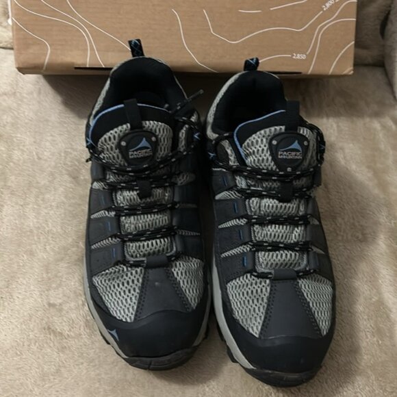 Pacific Mountain Coosa Low WP Gunmetal/Blue PM003280-016 Hiking Shoes - Picture 9 of 9